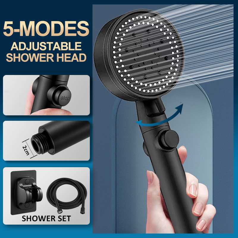 TD-DA1 SUYU Kepala Shower Mandi Minimalist with Holder &amp; Selang - K003