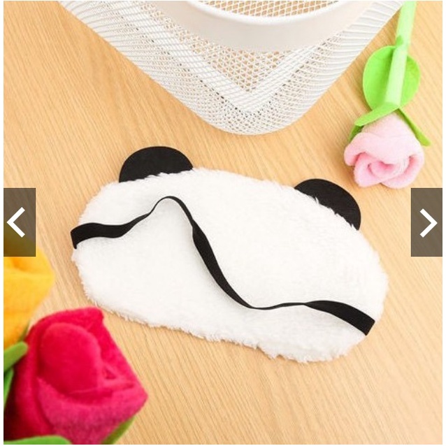 Penutup Mata Tidur Karakter Panda / Eye Cover Cute Panda / Sleeping Eye Panda Lucu