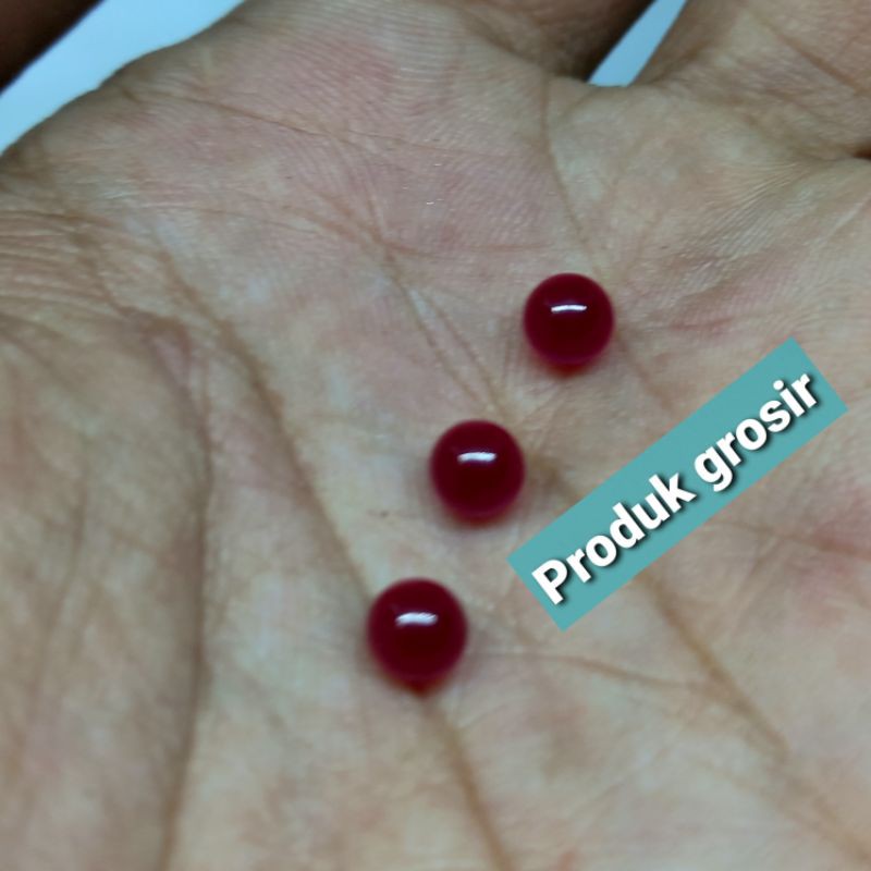 Batu Md Merah bulet 5mm