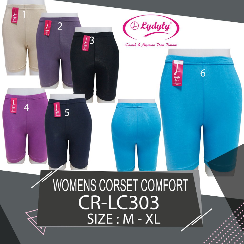 6 Pcs Celana Short LYDYLY 303 | Celana Stretch Lydyly | Celana Lydyly | Celana Wanita Dewasa | Sguna