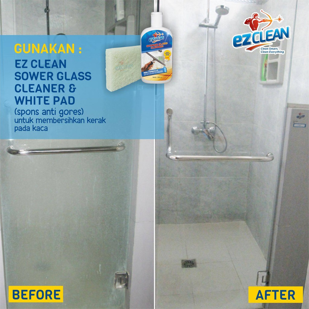 Ezclean Shower Glass Cleaner Pembersih Kaca Pembersih Cermin