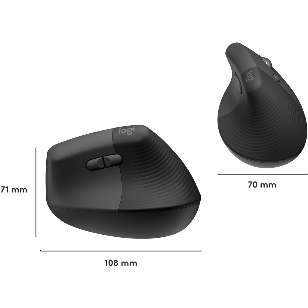 Logitech LIFT Mouse Ergonomic Vertical Wireless Bluetooth Silent