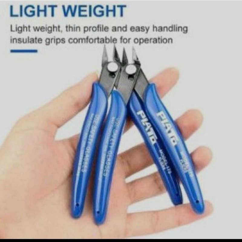 

Tang Potong Plato 170 Plier Wire Cutter 5 inch Soft Spring Kawat Coil Gunting Kabel 5