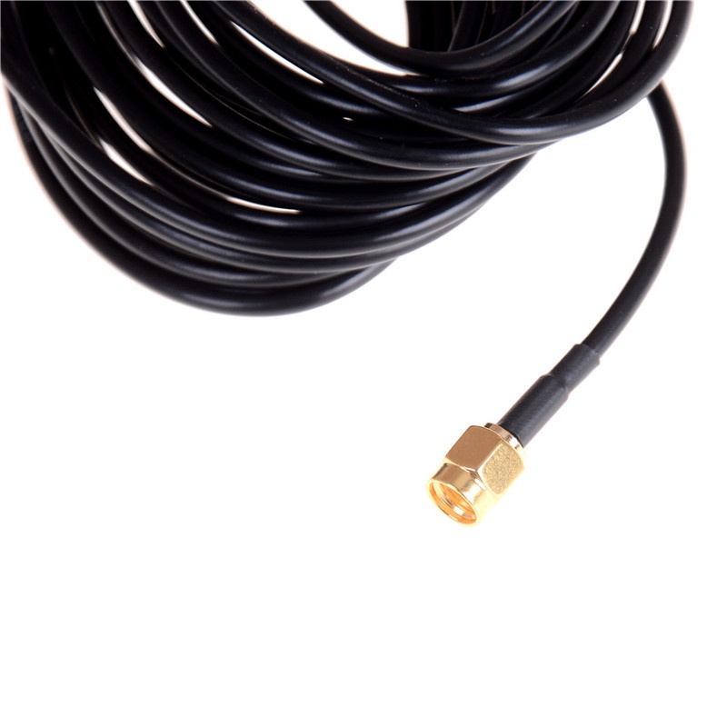 {LUCKID}10M/33ft Antenna Connector RP-SMA Extension Cable Cord For WiFi Wireless Router