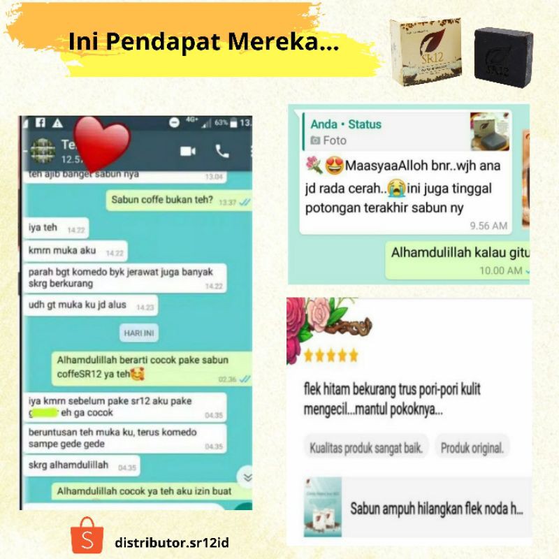 Coffee Herbal Soap SR12 Sabun Kopi Sabun Herbal Pembersih Wajah Flek Hitam Bekas Jerawat