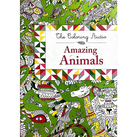 BUKU MEWARNAI ANTI STRESS-AMAZING ANIMALS
