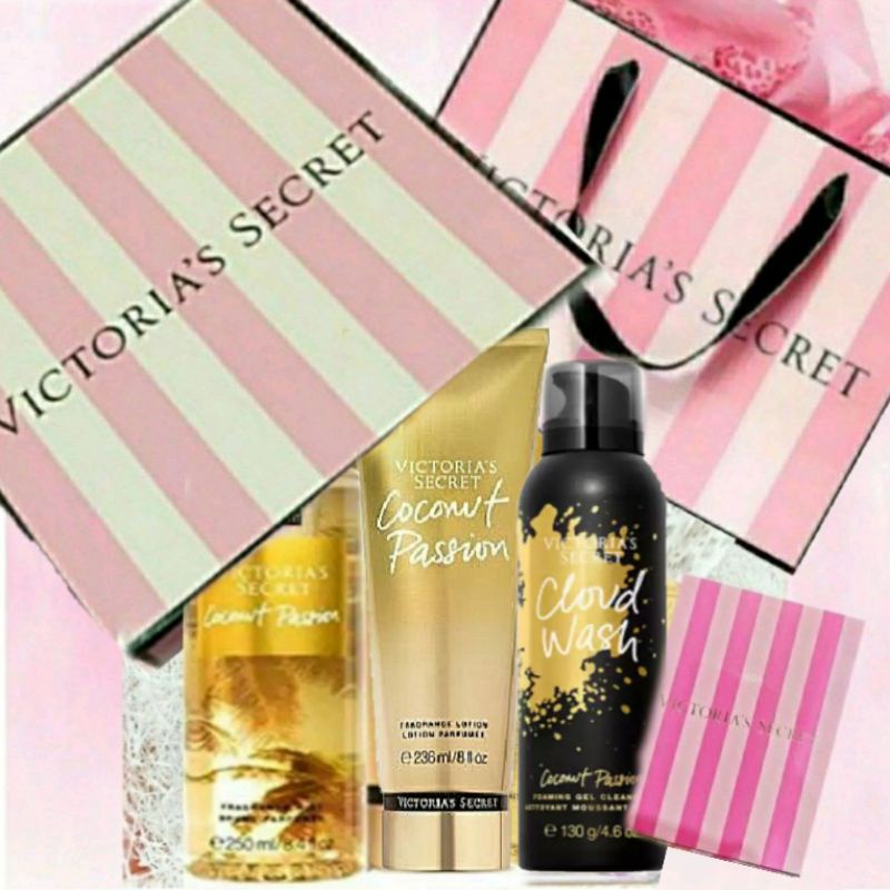 VICTORIA'S SECRET VS COCONUT PASSION  SERIES FULLSIZE TRAVELSIZE ROLLERBALL BODY LOTION MIST EAU DE PARFUM EDP