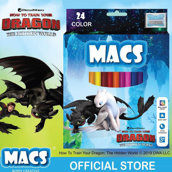 

Pencil Warna How to train your dragon Light Fury MACS 24 colors