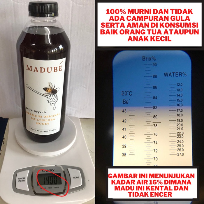 

Ge602G Madu Murni Asli 1,4 Kg - Madu Multiflora - Madu Hutan Ds5