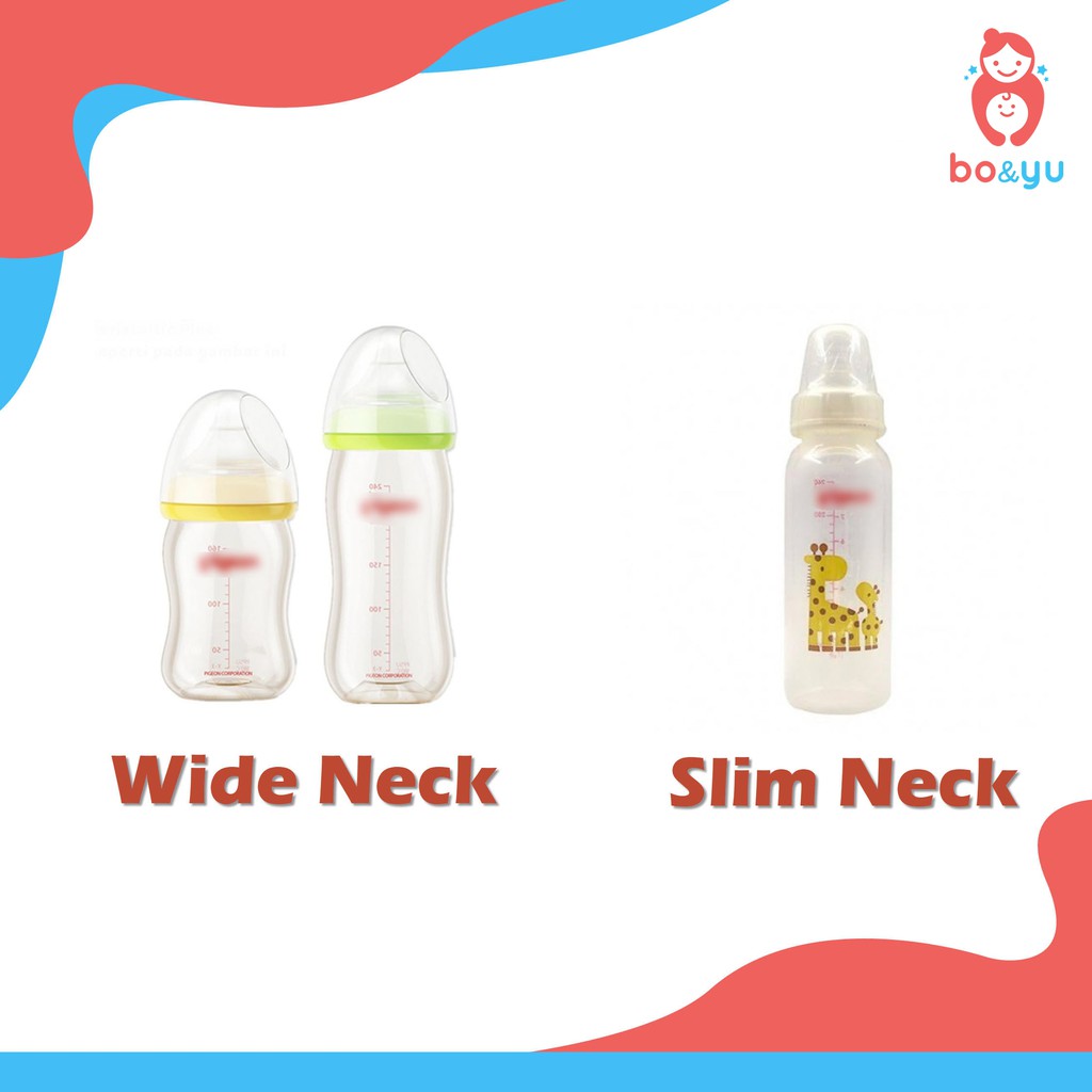 Dot Wide Neck / Dot Slim Neck / Nipple Peristaltic Plus / Pacifier Botol Susu / Empeng Bayi Untuk Tipe Bottle Wide dan Slim Bisa Untuk Huki dan Baby Safe dan Pigeon Bo&yu / Bonyu-2