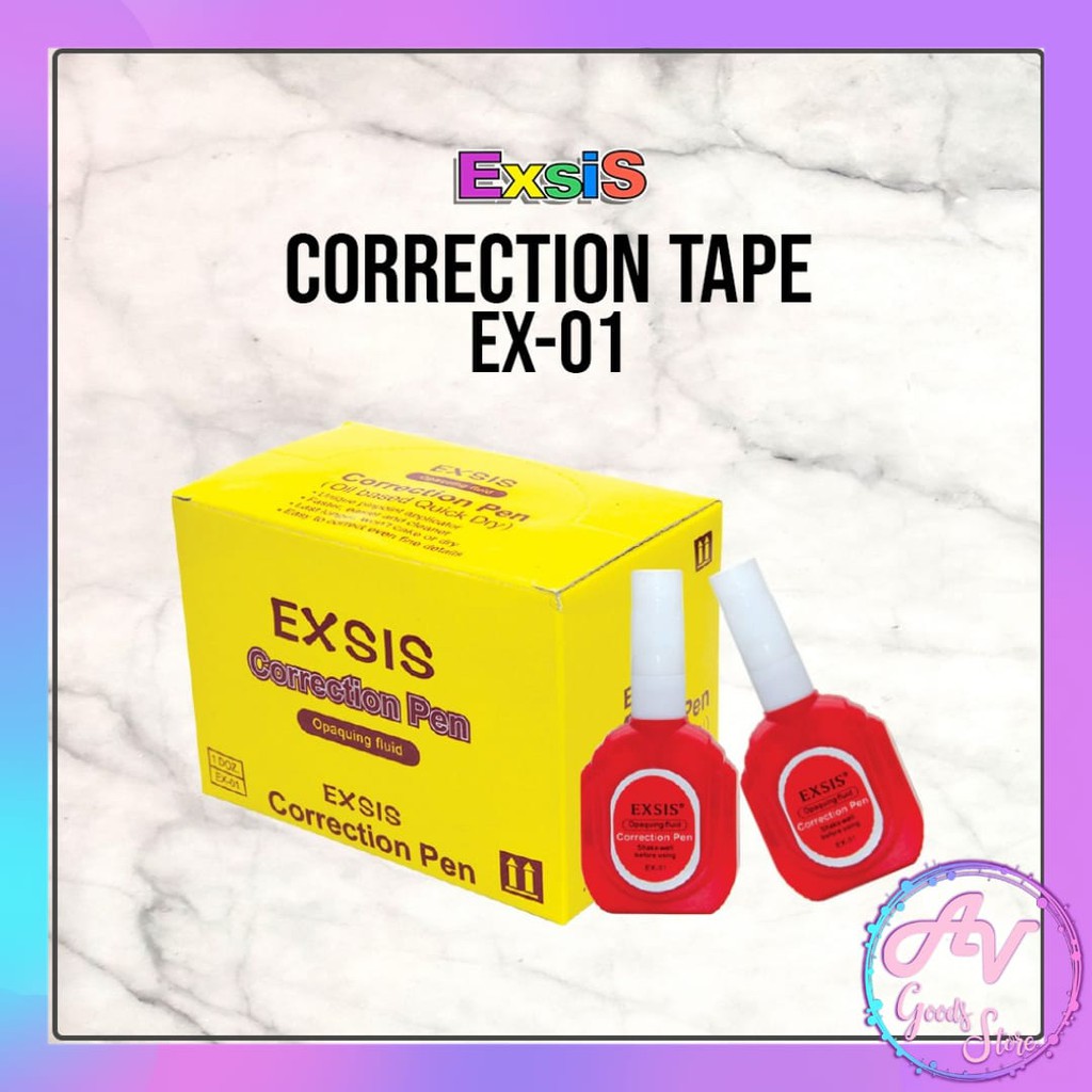 

tip ex / correction fluid / correction tape cair / tip ex cair murah / TIP EX EX01