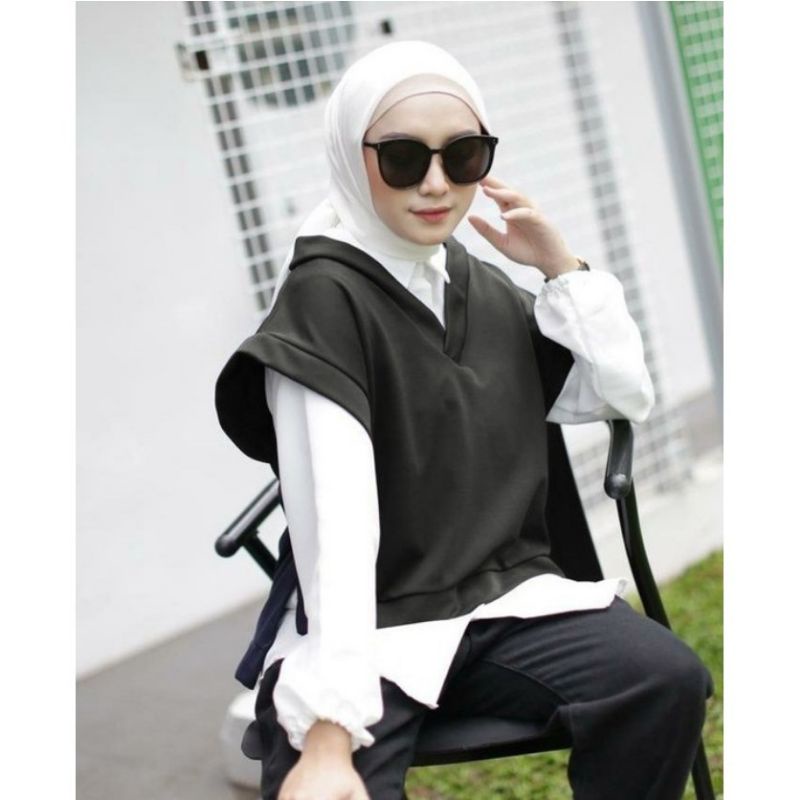 Outer Baju Rompi Vest Korean Style Wanita Atasan Kekinian C22-6
