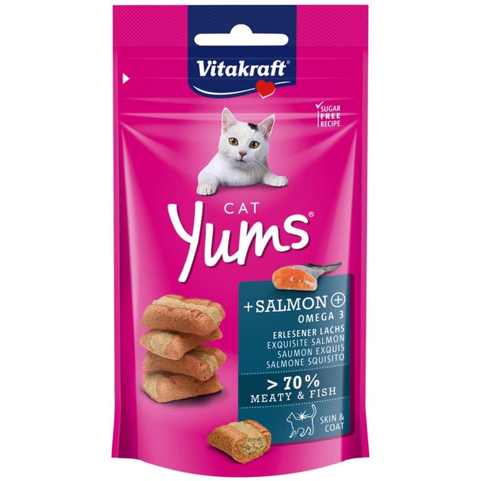 

VITAKRAFT Snack Kucing YUMS Salmon 40gr