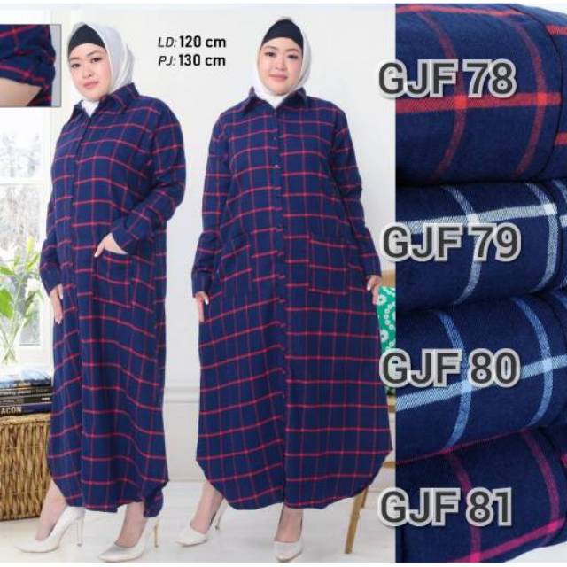 Gamis flanel jumbo/gamis kotak kotak/maxi kotak/gamis jumbo/maxi jumbo/long dres/gamis kotak jumbo