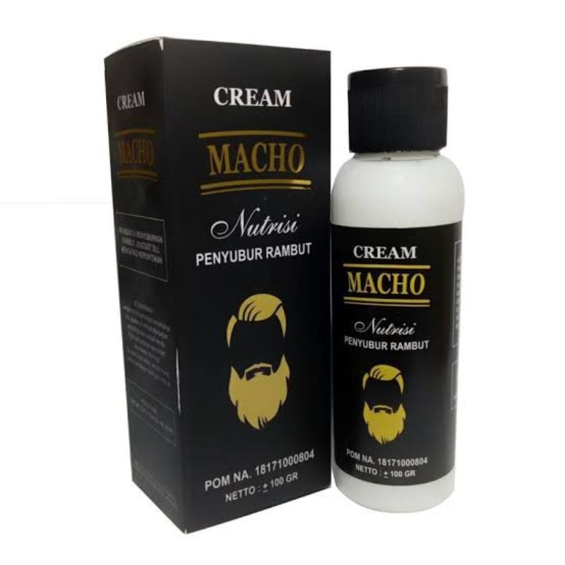 Cream Macho / Krim Penyubur Rambut / Jenggot / Mengatasi Rambut Rontok