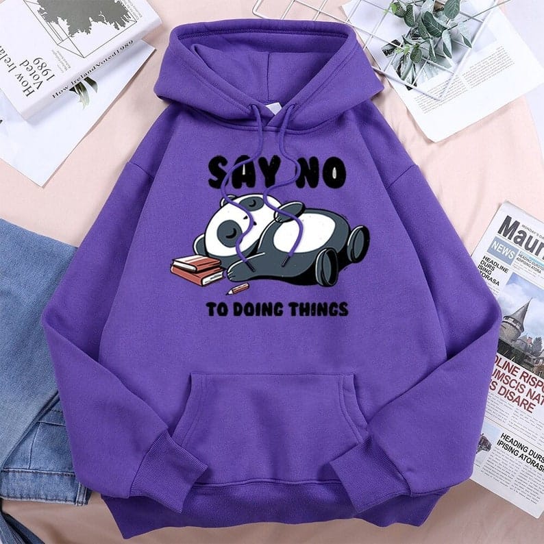 Jumper hoodie Say No || Sweater Hoodie Say No ||  SIZE M - L - XL ( Pria &amp; Wanita )