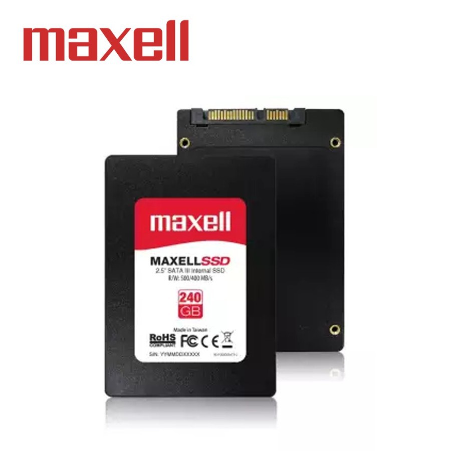 SSD Maxell 256 Gb made in Taiwan Resmi dan Original Termurah