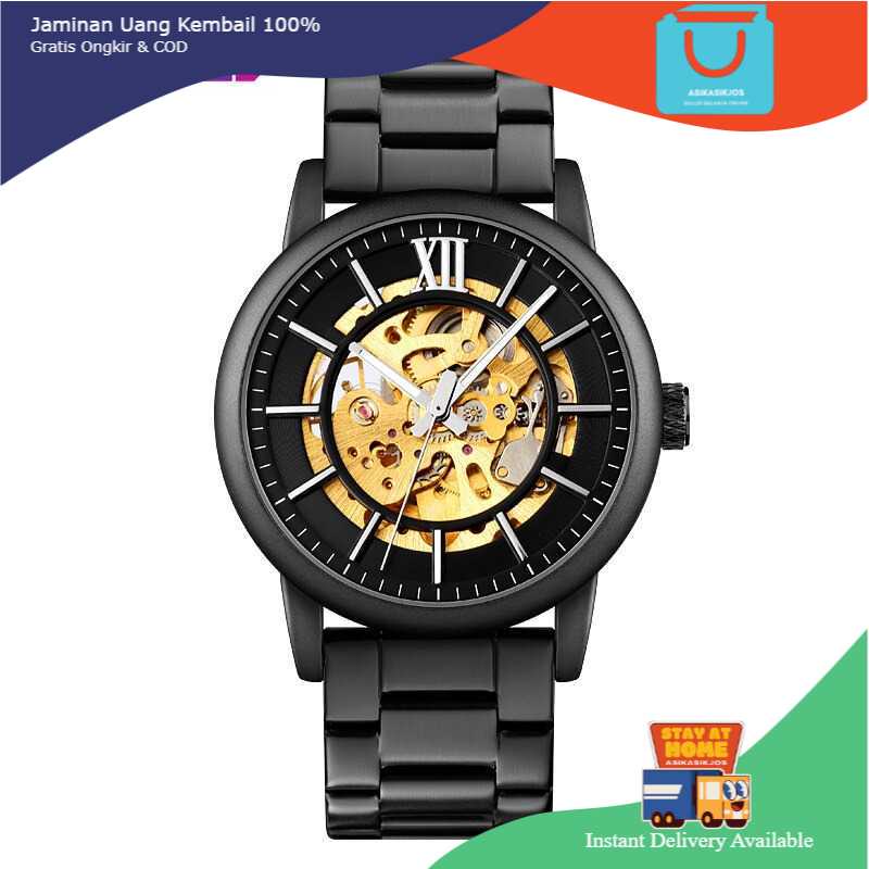 SKMEI ORIGINAL Jam Tangan Mechanical Pria Automatic Movement - 9242