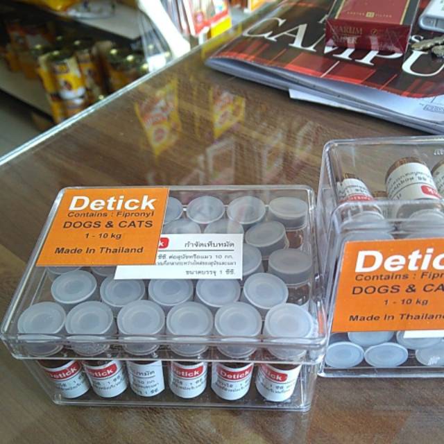 Detick 1ml obat kutu caplak anjing kucing 1-10kg