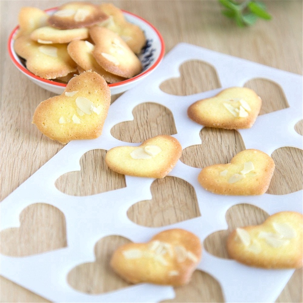12 Cavity Thin Tile Crisp Pad Mold Candy Biscuit Mold DIY Accessories