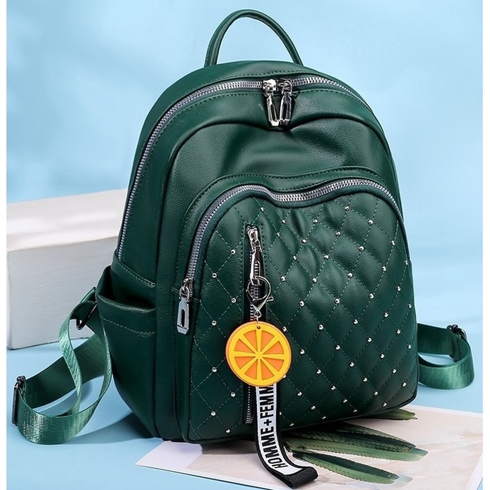 TAS RANSEL WANITA KULIT BACKPACK IMPORT GENDONG PUNGGUNG SEKOLAH PAZEL PREMIUM KULIAH KERJA FASHION KOREA KEKINIAN REMAJA CEWEK MURAH