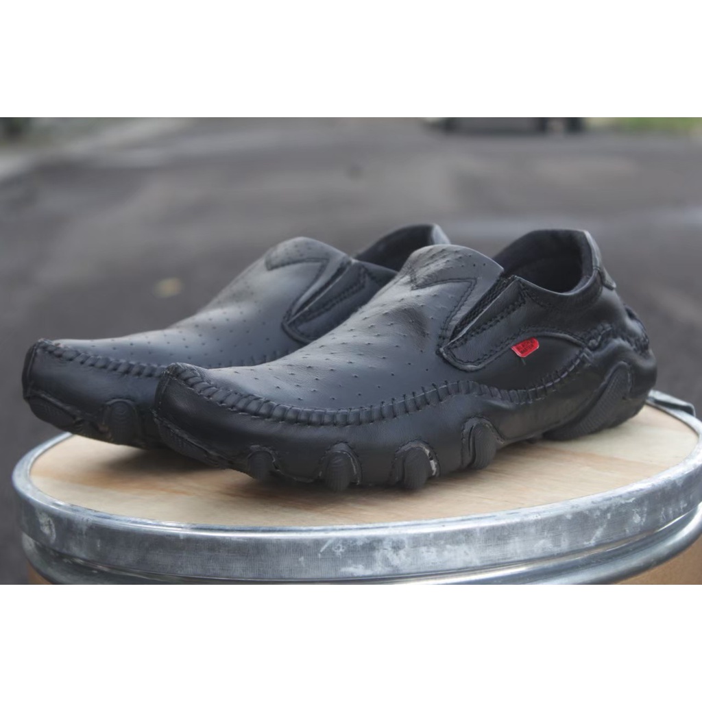 Original Sepatu Pansus Pria Model Terbaru Kulit Mocasin Slip On Pria Trendy Santai Nongkrong Main
