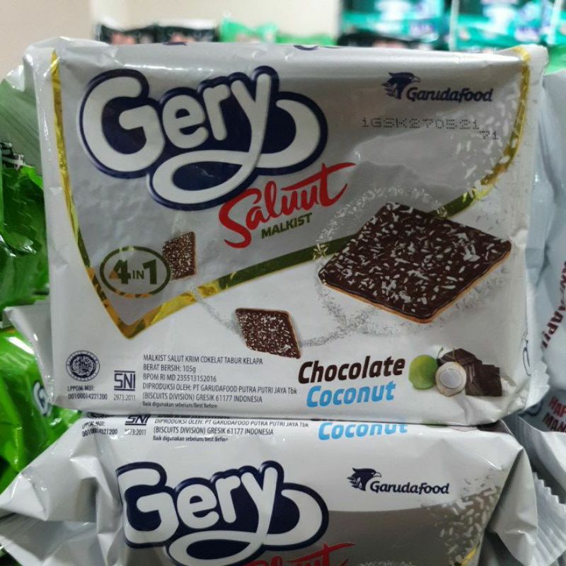 

Gery saluut malkist chocolate coconut 105g