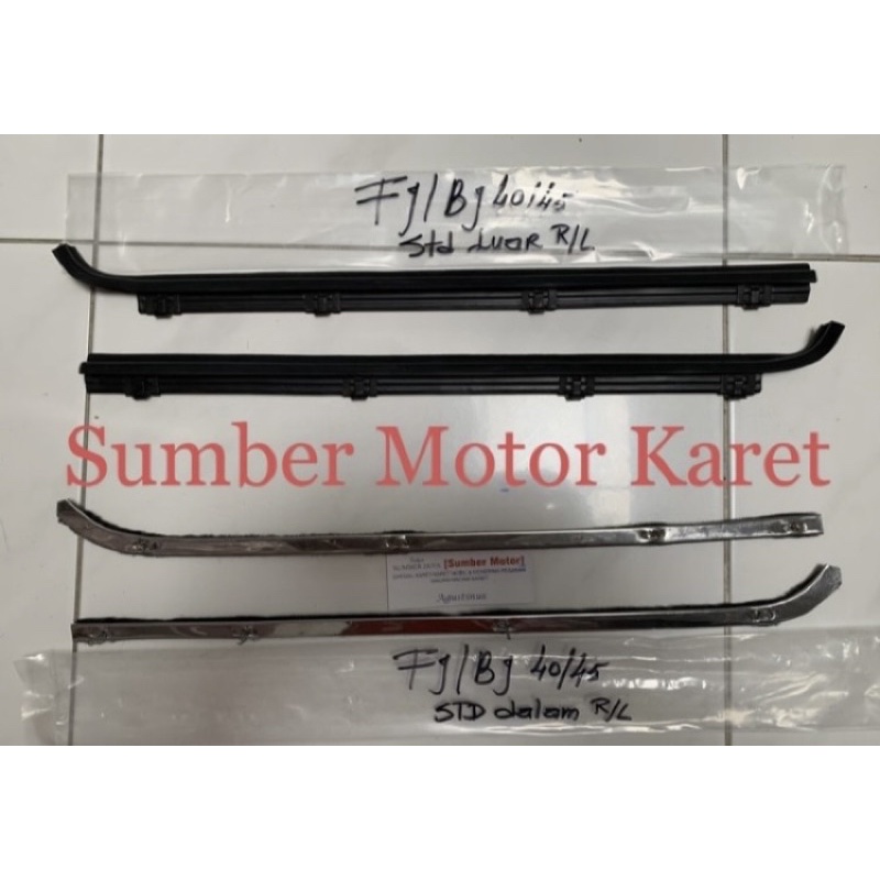 Karet Pelipit Kaca Hardtop Standard Masih Ada Kaca Angin (set luar+dalam)