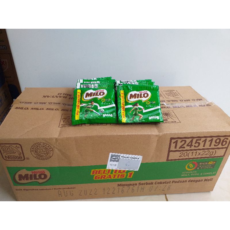 

MILO SACHET 22 GR 1 DUS