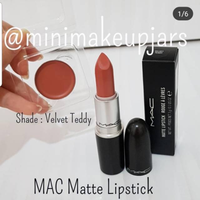 Mac lipstick velvet teddy share in jar