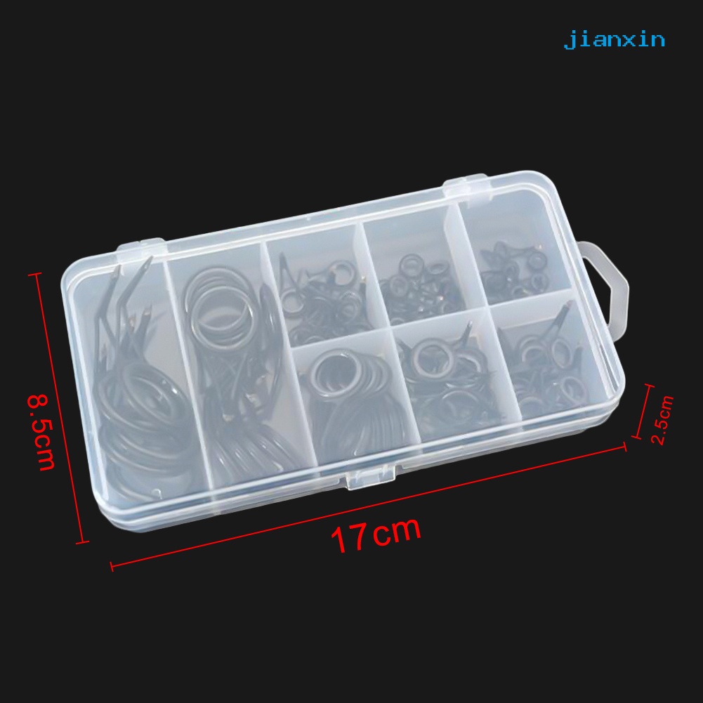 [Jianxin] 75 Pcs Ring Guide Joran Pancing 8 Ukuran