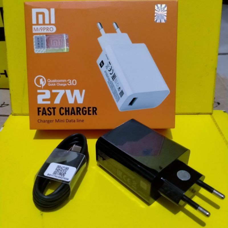 Charger Carger Xiaomi 27W Charge Turbo Mi8 Mi 9 Pro / Type C 20V Ori CASAN mi9pro / mi-9pro