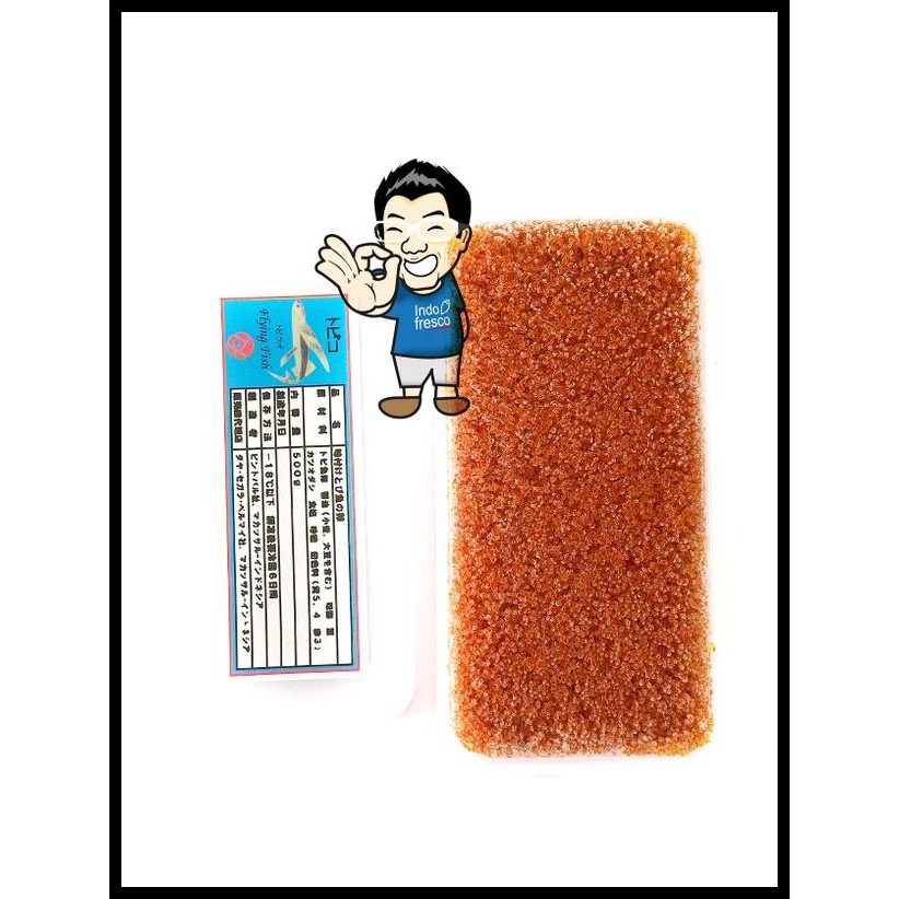 

Terpercaya Tobiko Orange- Telur ikan terbang- 500gr