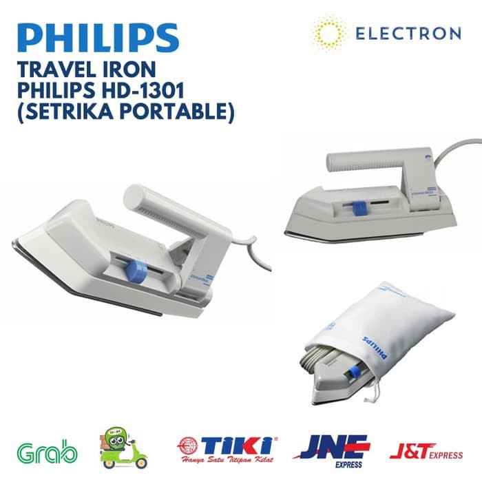 STK-0534 PHILIPS Setrika Travel Mini HD 1301 / 38 - HD1301 seterika