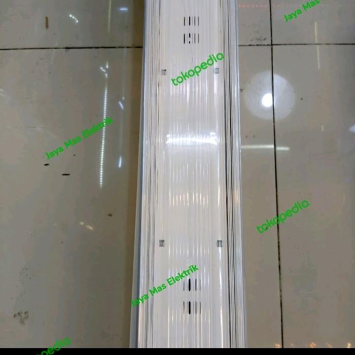 kap lampu tl waterproof 2x36 / kap neon tl outdoor 2x36 2 x 36 120cm
