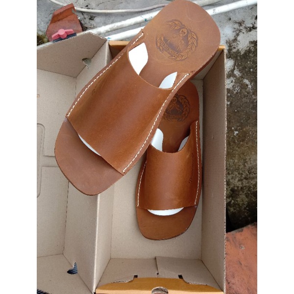 sandal kokop sandal kulit sandal tarumpah sandal pria sandal terbaru