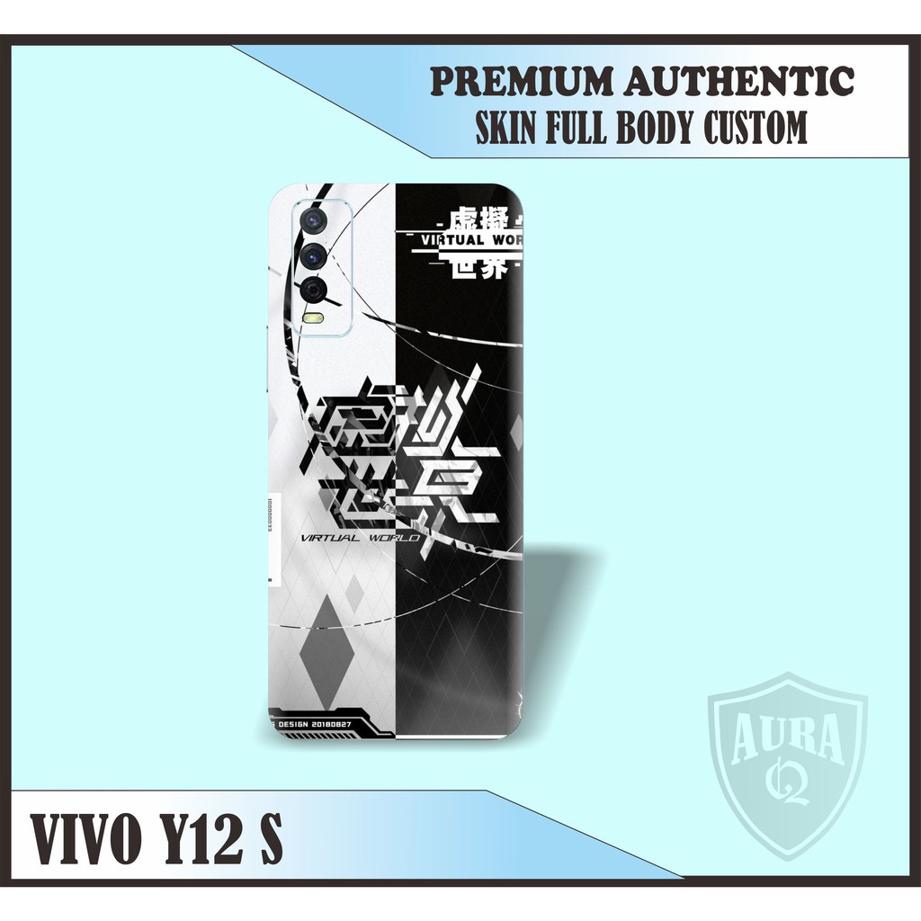 GARSKIN HANDPHONE VIVO Y12S FREE CUSTOM MOTIF