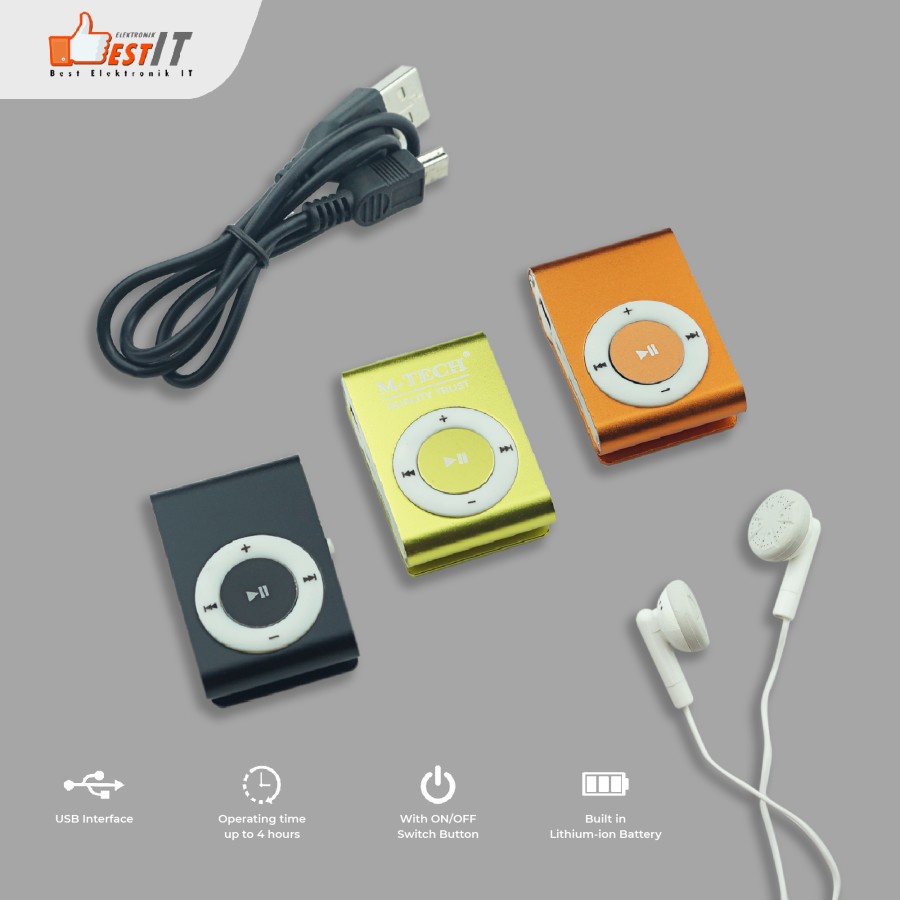 MP3 Player Mini Micro SD Free Headset