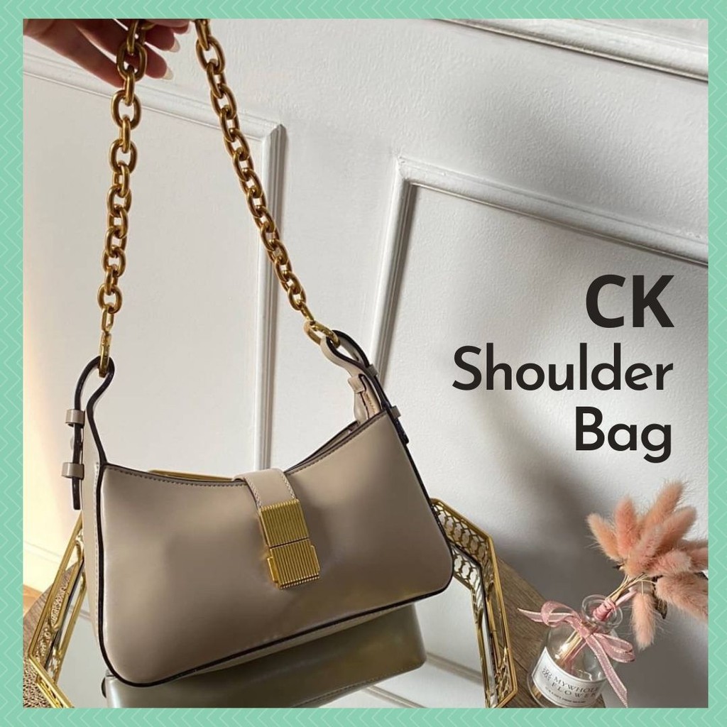 Shoulder Bag CK 048 Tas Bahu Sling Bag Jinjing Tali Rantai Wanita Cewek Kekinian Branded Import