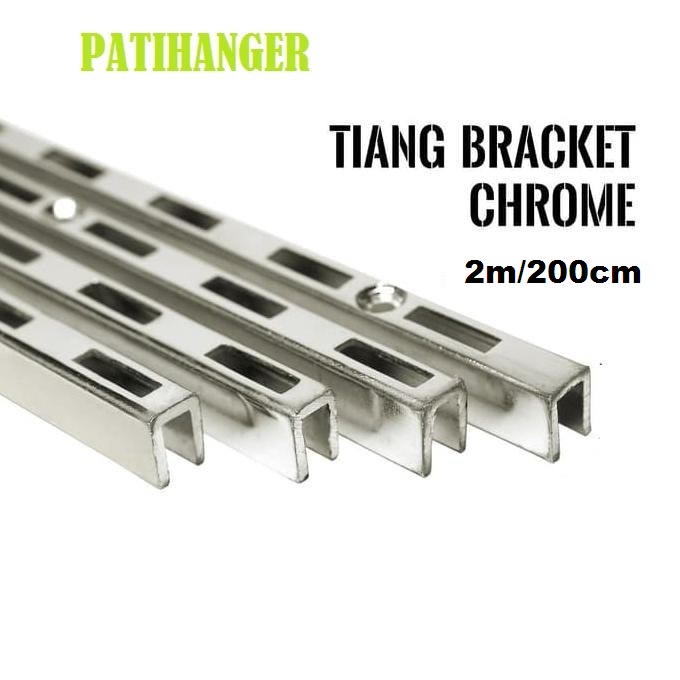 Tiang Braket / Rel Braket Kaca 200cm/2m