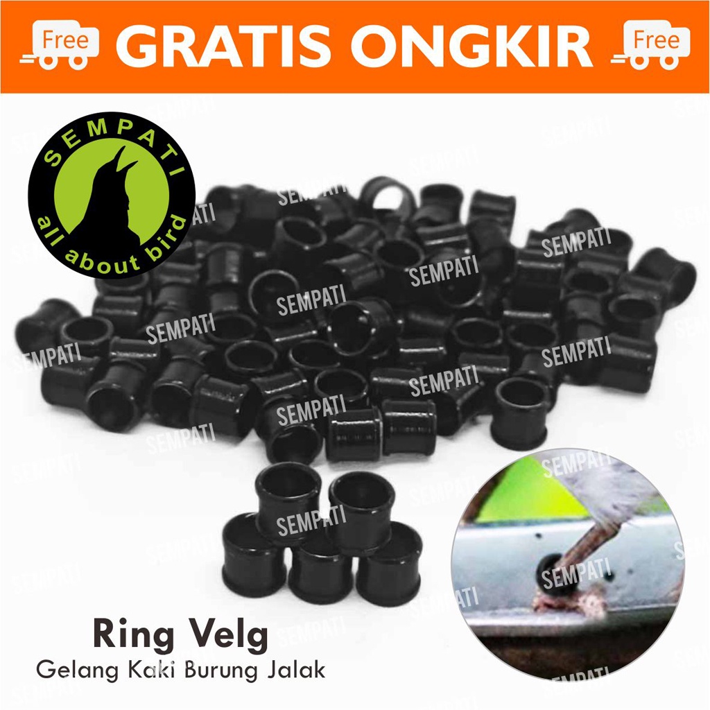 Ring Penanda Kaki Burung Jalak Gelang Kaki Burung Foot Bird Velg Ring Alumunium Cincin Kaki Burung 5mm 5 Mm Ring Pengaman Kaki Burung Jalak