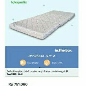 KASUR LIPAT IN THE BOX Baru 90x 200