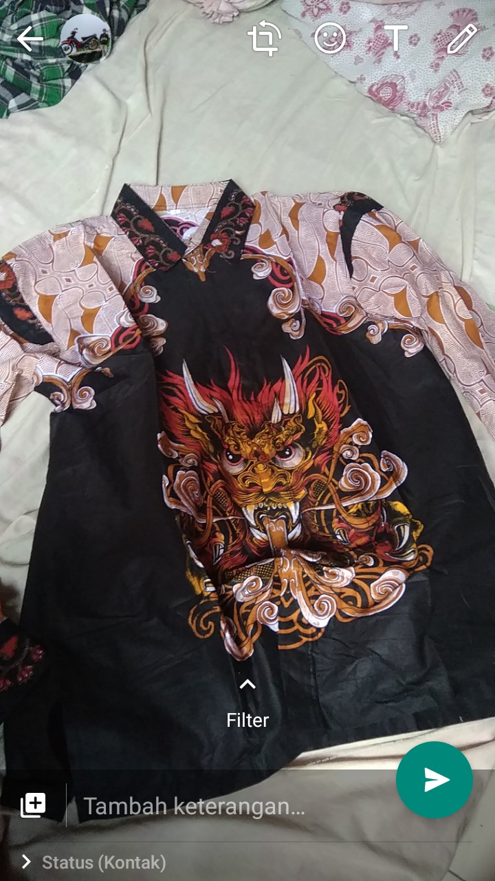 Exclusive Kemeja Batik Pria Lengan Panjang Size M L Xl Xxl Terlaris Distro 014