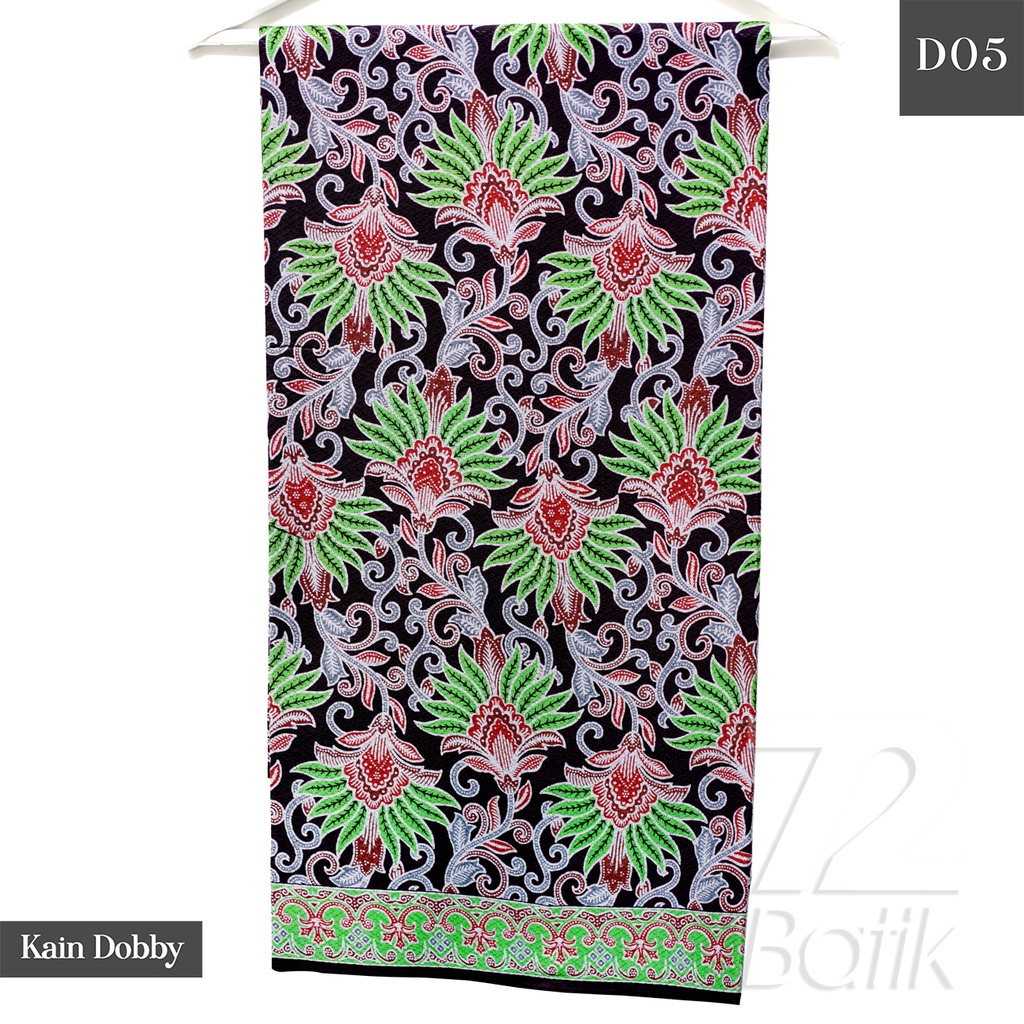 KAIN BATIK PREMIUM Bahan Dobby Motif Kembang Citra Warna Hijau Hitam 724903 Cap 72 Jarik Jarit Samping Kebat Panjang Batik Dobby Modern Premium Bahan Seragam Batik Pernikahan Kantor Keluarga Murah Kamen Jadi Batik Bali Lembaran