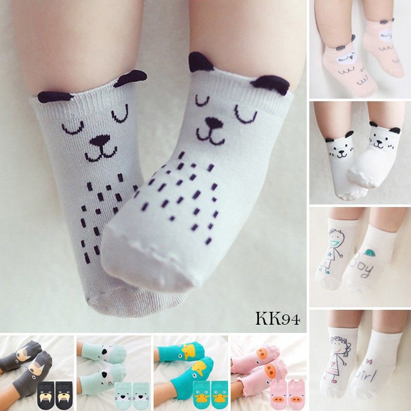 Kaos Kaki Hidden Socks Anak Korea Kepala Binatang Lucu