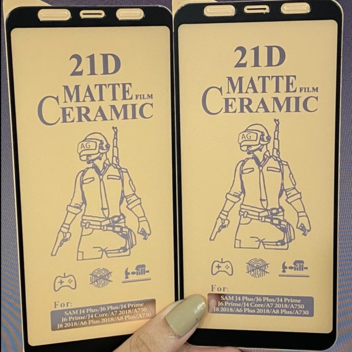 SAMSUNG J4+ J6+ J7+ Tempered Glass Ceramic Matte Film 100D Anti Gores Ceramic Matte