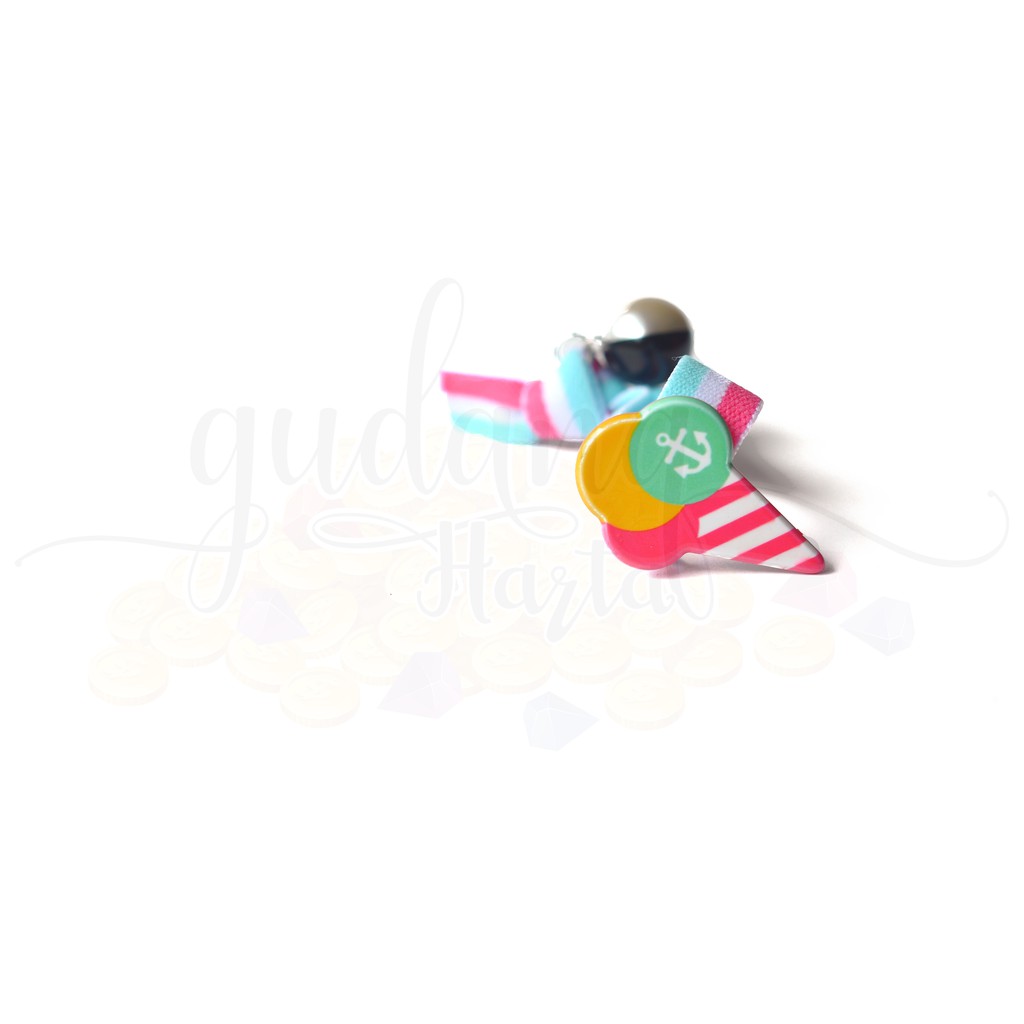 Ikat Rambut Karet Sailor Series Kapal Boat Bird Whale Ice Cream Korea Lucu Unik GH 201321