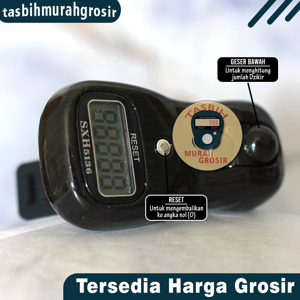 TASBIH DIGITAL GULIR KAYU MODEL TERKINI