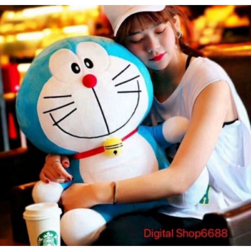 Jual BONEKA DORAEMON SENYUM & MULUT KETUTUP UKURAN TINNGI 42 CM(IMPORT