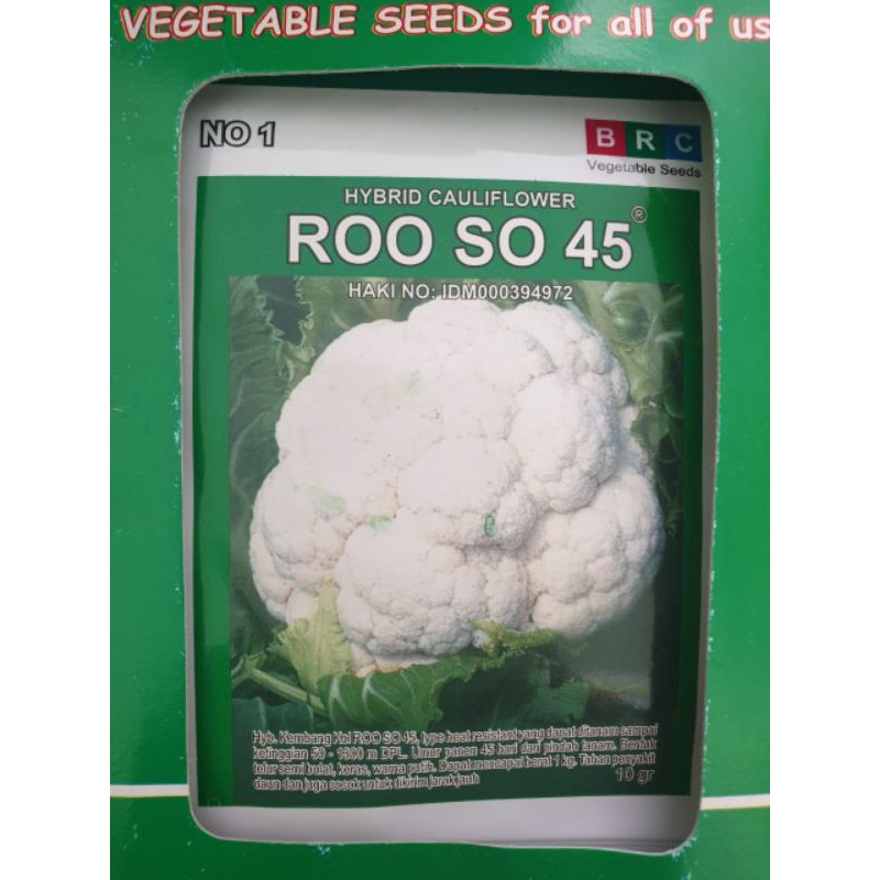 benih kembang kol roo so 45 isi 10 gram